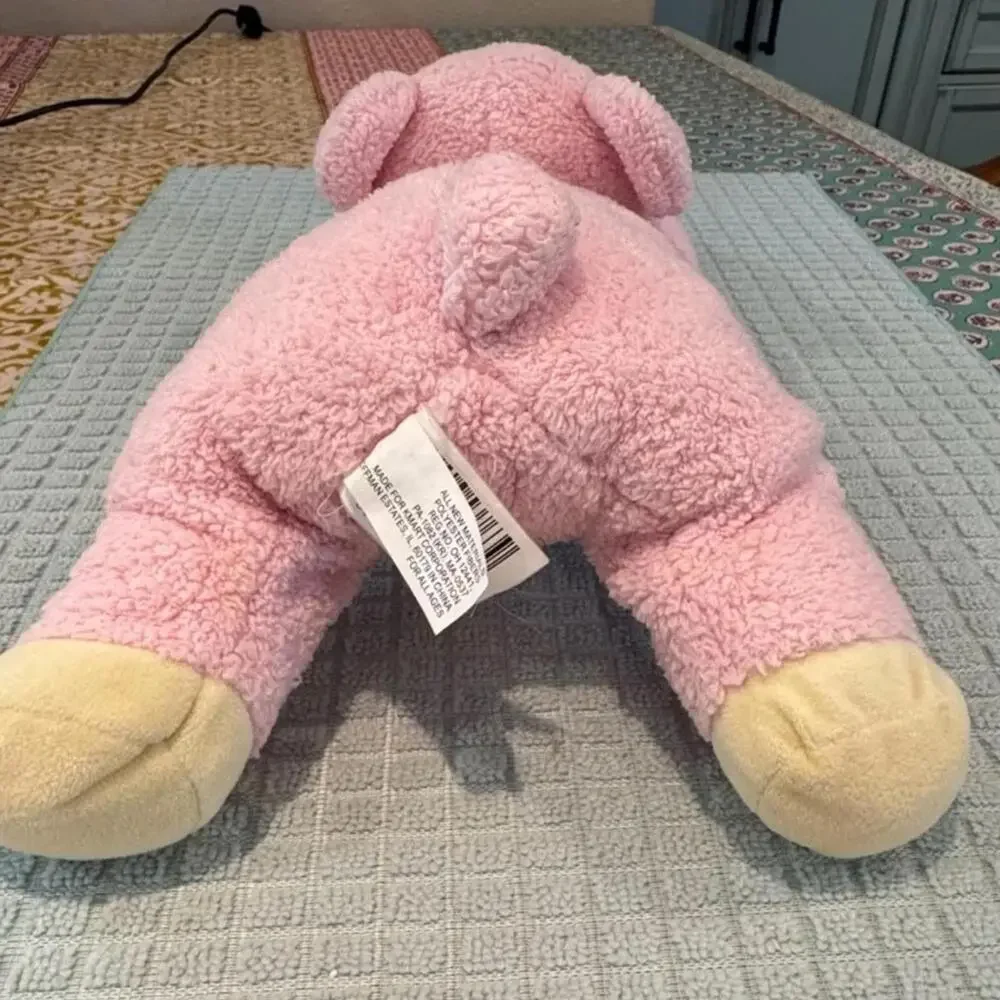 Kmart Floppy Pig Plush Stuffed Animal Pink Large Sherpa Fleece‎ Soft Toy Nursery